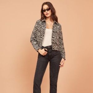 Reformation Zebra Jacket